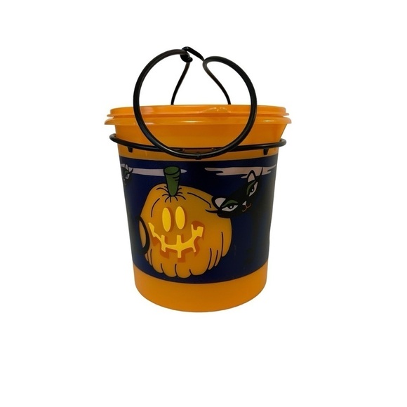 Tupperware Vintage 5qt. Halloween Bucket w/Lid & Handle - Picture 2 of 12